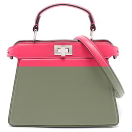 Fendi-Fendi Peekaboo ISeeU Leather Handbag-Pink
