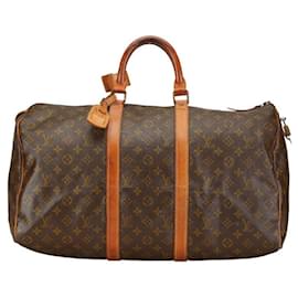 Louis Vuitton-Louis Vuitton Monogram Keepall 50 Boston Bag-Brown