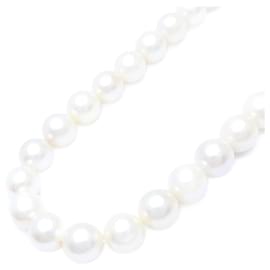 Autre Marque Colar de Pérolas Akoya Prata 7,5-8mm Prata