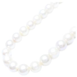 Autre Marque Collar de Perlas Akoya Plata 7,5-8mm Plata