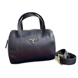 Prada-Prada Saffiano Leather 2way Mini Handbag-Blue