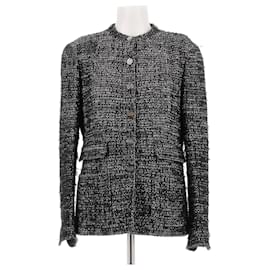 Chanel-CHANEL Jackets T.FR 38 Wool-Black