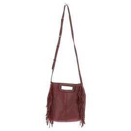 MAJE Bolsos T. Cuero Burdeos