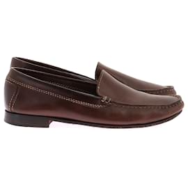 Autre Marque-NON SIGNE / UNSIGNED Flats T.EU 38 Leather-Brown
