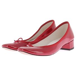 REPETTO Bailarinas T.EU 37.5 Cuero charol Roja