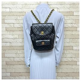 Chanel-Chanel Matelasse Lambskin Backpack-Black