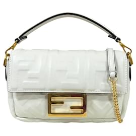 Fendi-Sac à bandoulière Fendi Baguette-Blanc
