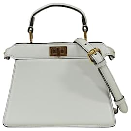 Fendi-Sac à main Fendi Peekaboo I See U Petite-Blanc