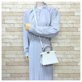 Fendi-Sac à main Fendi Peekaboo I See U Petite-Blanc