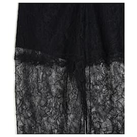Chanel-Chanel 2004C Lace Pants FR38 Black Lace Pants and silk Shorty M US28-Black