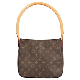 Louis Vuitton-Louis Vuitton Looping MM Monogram Shoulder Bag-Brown,Monogram