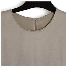 Hermès-Hermès by Martin Margiela Top FR38 Grey Silk Twill Blouse NWT UK10 US8 Hermes-Grey