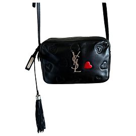 Yves Saint Laurent Saint Laurent Lou Camera Bag, Edición especial Negro Roja