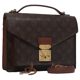 Louis Vuitton-LOUIS VUITTON Monogram Monceau 28 Hand Bag 2way M51185 LV Auth 105130-Monogram