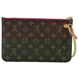 Louis Vuitton-LOUIS VUITTON Monogram Neverfull MM Pouch Accessory Pouch LV Auth 106263-Monogram