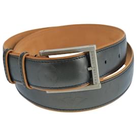 Louis Vuitton-LOUIS VUITTON Monogram Mat Ceinture Belt Black M6858 LV Auth 98162-Black