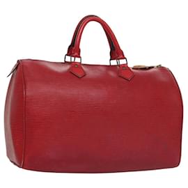 Louis Vuitton-LOUIS VUITTON Epi Speedy 35 Hand Bag Castilian Red M42997 LV Auth 101720-Red