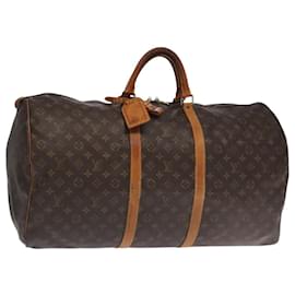 Louis Vuitton-LOUIS VUITTON Monogram Keepall 60 Boston Bag M41422 LV Auth 101788-Monogram