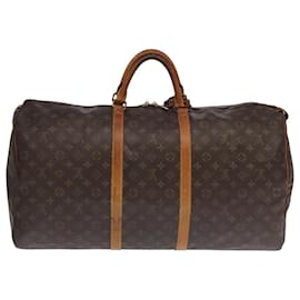 Louis Vuitton-LOUIS VUITTON Monogram Keepall 60 Boston Bag M41422 LV Auth 101788-Monogram