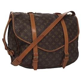 Louis Vuitton-LOUIS VUITTON Monogram Saumur 43 Shoulder Bag M42252 LV Auth 103351-Monogram
