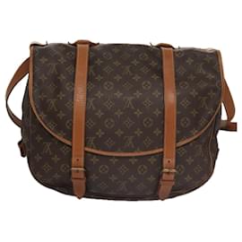 Louis Vuitton-LOUIS VUITTON Monogram Saumur 43 Shoulder Bag M42252 LV Auth 103351-Monogram