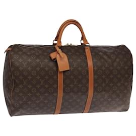 Louis Vuitton-LOUIS VUITTON Monogram Keepall 60 Boston Bag M41422 LV Auth 101669-Monogram
