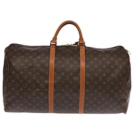 Louis Vuitton-LOUIS VUITTON Monogram Keepall 60 Boston Bag M41422 LV Auth 101669-Monogram