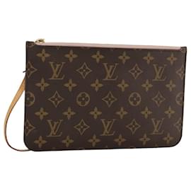Louis Vuitton-LOUIS VUITTON Monogram Neverfull MM Pouch Accessory Pouch LV Auth 106177-Monogram