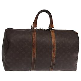 Louis Vuitton-LOUIS VUITTON Monogram Keepall 50 Boston Bag M41426 LV Auth 105364-Monogram