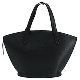Louis Vuitton-LOUIS VUITTON Epi Saint Jacques Hand Bag Black M52272 LV Auth bs20673-Black