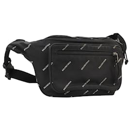 Balenciaga-BALENCIAGA Sac à dos Explorer tout en nylon noir 482389 Auth bs20580-Noir