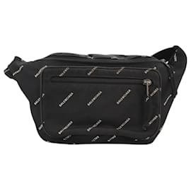 Balenciaga-BALENCIAGA Sac à dos Explorer tout en nylon noir 482389 Auth bs20580-Noir