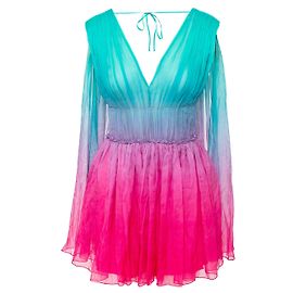 Vestido Mini Ombré Alberta Ferretti Multicolor