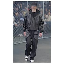Givenchy-Givenchy Leather Bomber Jacket-Black