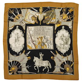 Hermès-HERMES Scarves T.  Silk-Black