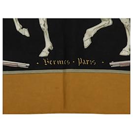 Hermès-HERMES Scarves T.  Silk-Black