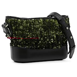 Chanel-Black Chanel Small Sequin Gabrielle Crossbody-Black