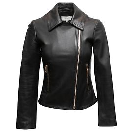 Veste de moto en cuir noir Reiss taille US 0 Noir