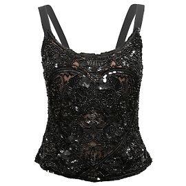 ELIE SAAB Top T.FR 38 Sintetico Nero