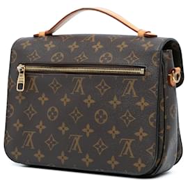 Louis Vuitton-Brown Louis Vuitton Monogram Pochette Metis Satchel-Brown