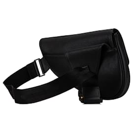 Dior-Black Dior Mini Leather Saddle Crossbody-Black