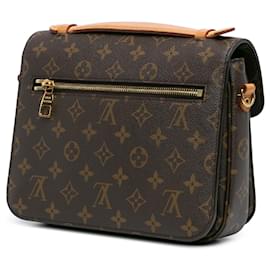 Louis Vuitton-Brown Louis Vuitton Monogram Pochette Metis Satchel-Brown