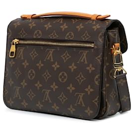 Louis Vuitton-Brown Louis Vuitton Monogram Pochette Metis Satchel-Brown