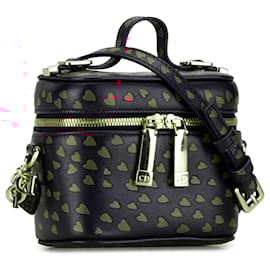 Dior-Blue Dior Micro Lambskin Heart Print Lady Dior Vanity Case-Blue