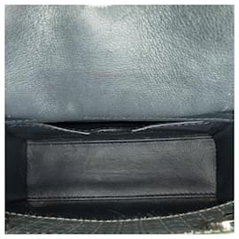 Dior-Silver Dior Micro Calfskin Microcannage Lady Dior Crossbody Bag-Silvery