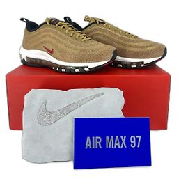 Nike Swarovski Air Max 97 LX Schwarz Weiß Rot Golden Karamell Kamel