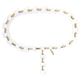 Yves Saint Laurent-Yves Saint Laurent YSL T80 See through Vintage Belt Size M/L or US30-Golden