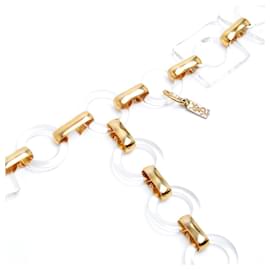 Yves Saint Laurent-Yves Saint Laurent YSL T80 See through Vintage Belt Size M/L or US30-Golden