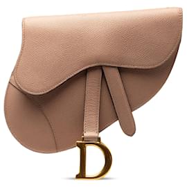 Dior-Brown Dior Leather Saddle Belt Bag-Brown
