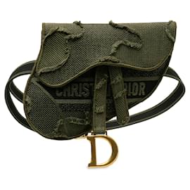 Dior-Green Dior Camouflage Saddle Belt Bag-Green